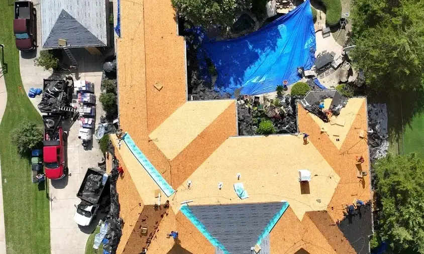 Professional Roof Repair being performed in Litchfield Beach